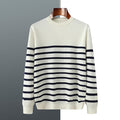 Casual Men's Striped Round Neck Sweater