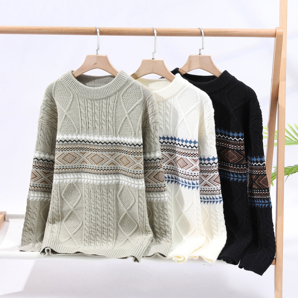 Autumn And Winter Fashion Trend Mock Neck Sweater Men