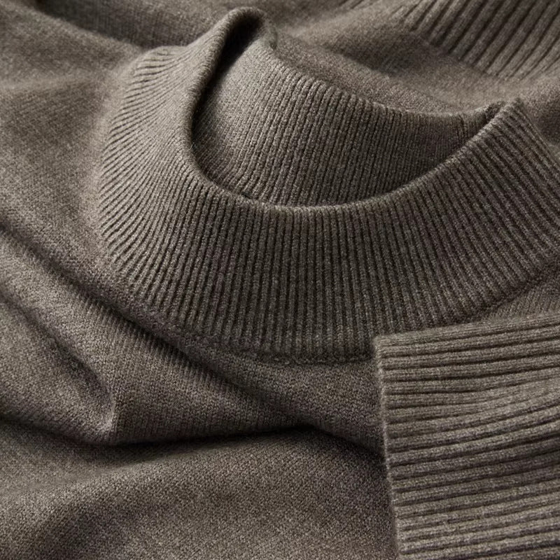 Men's Half-high Collar Warm Long Sleeves Knitwear