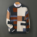 Cashmere Sweater Men's Loose Round Neck Multicolor