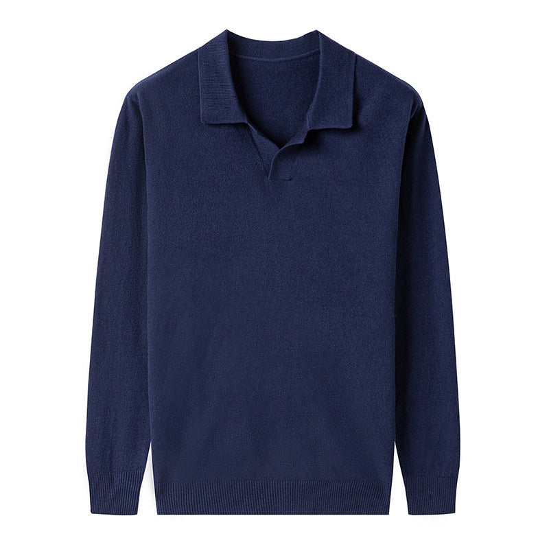 Business Casual Lapels Inner Wear Base Knitwear