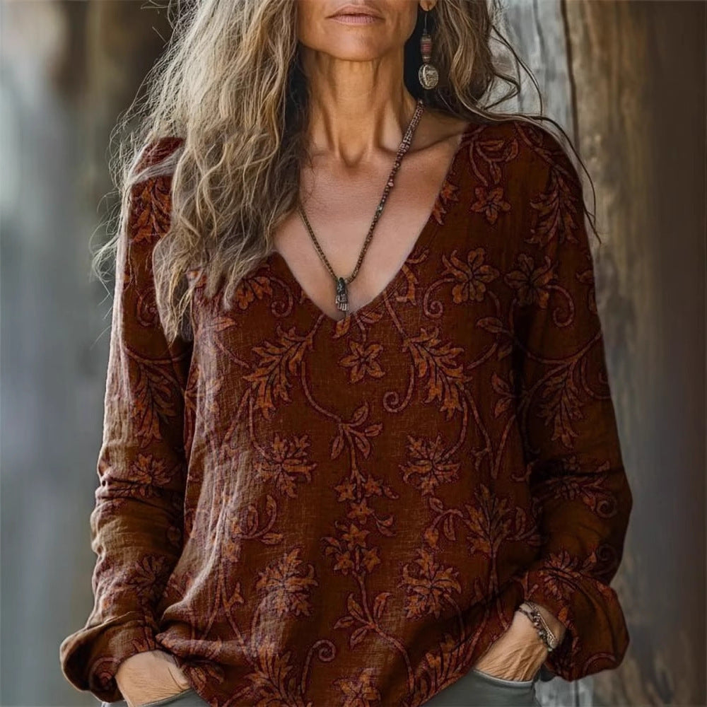 Pullover Digital Printing Women's Top T-shirt