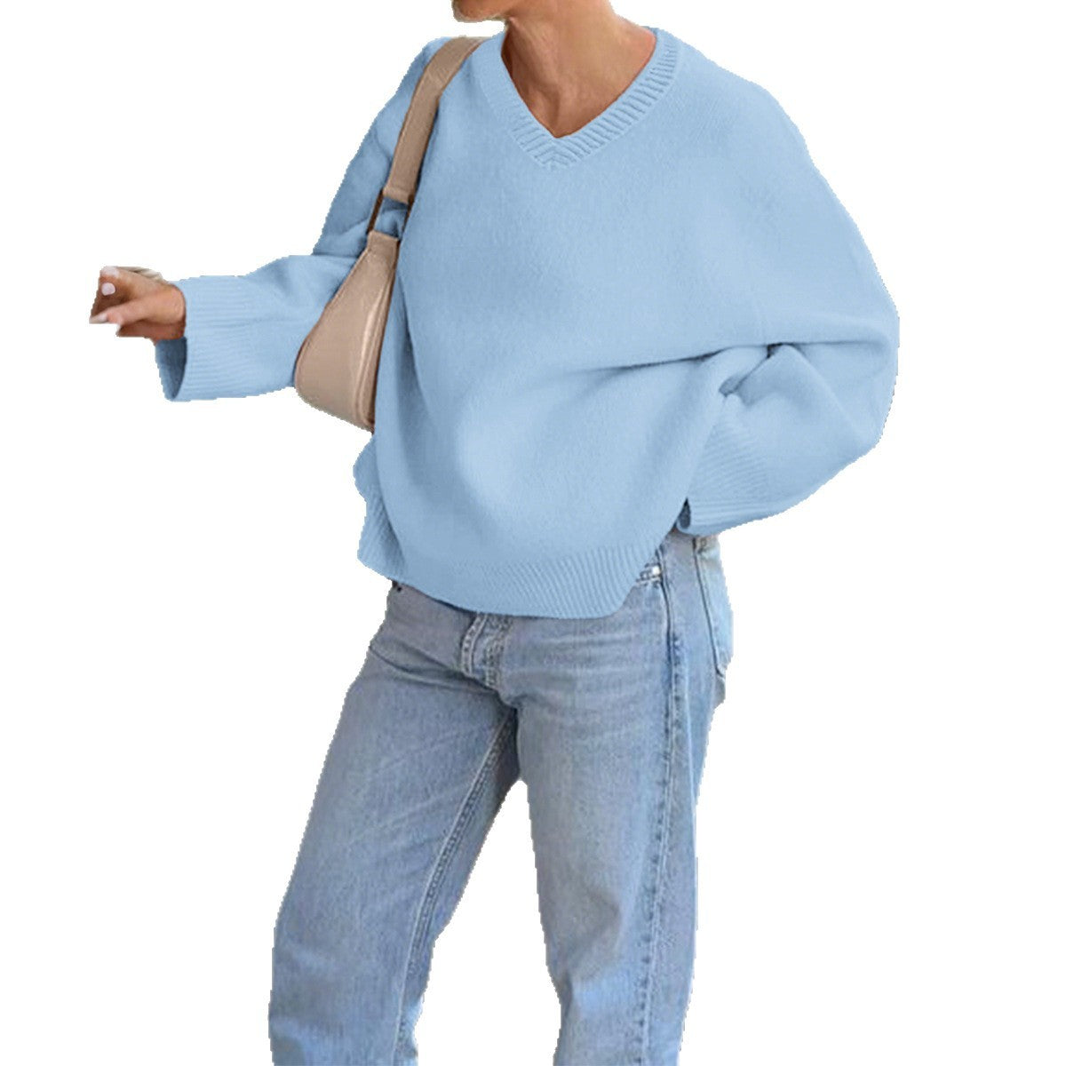 Casual Solid Color Long-sleeved Shirt Woolen Women's Clothing