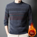 Men's Thermal Knitting Middle-aged Fleece Lined Sweater