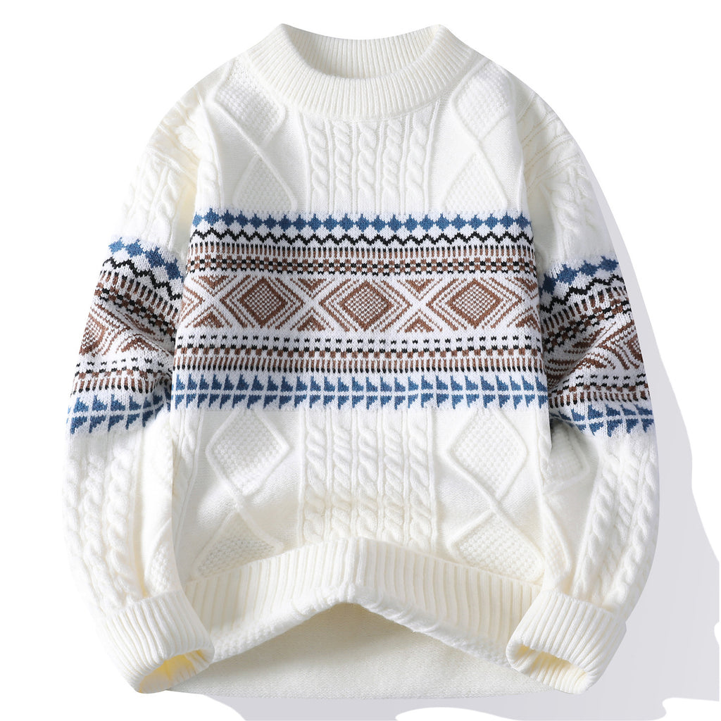Autumn And Winter Fashion Trend Mock Neck Sweater Men